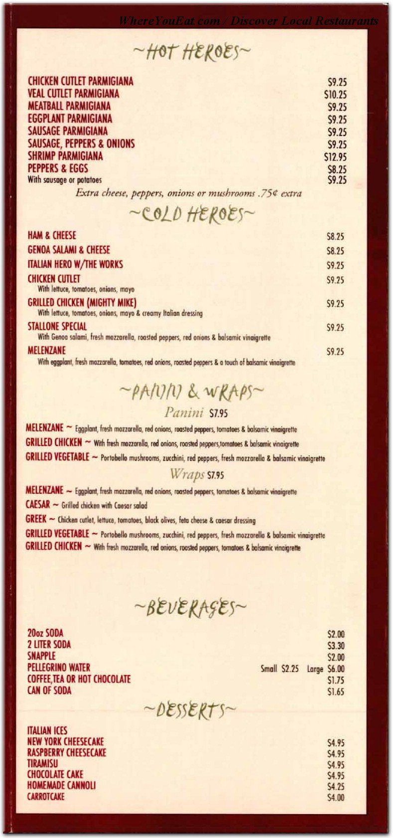 menu 5